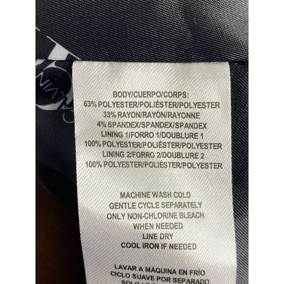 Calvin Klein Womens One-Button Front Blazer Jacket Career Office Size Small - Picture 8 of 10